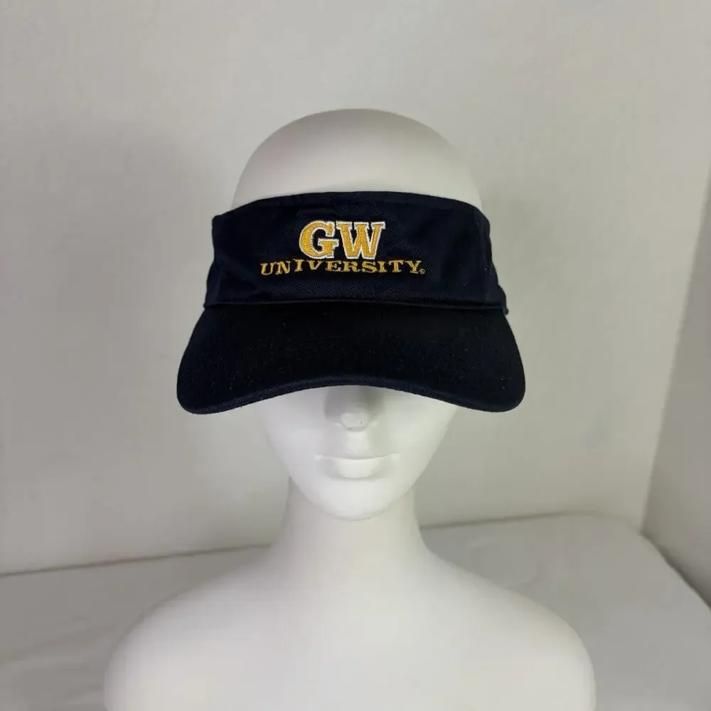 GWU The George Washington University Navy Blue Visor Size OS, 100% cotton